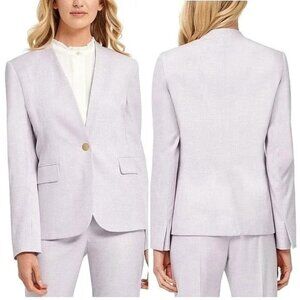 NWOT $139 DNKY Blazer Birds of Paradise Lilac Pinstripe Size 16 Blazer Jacket 46